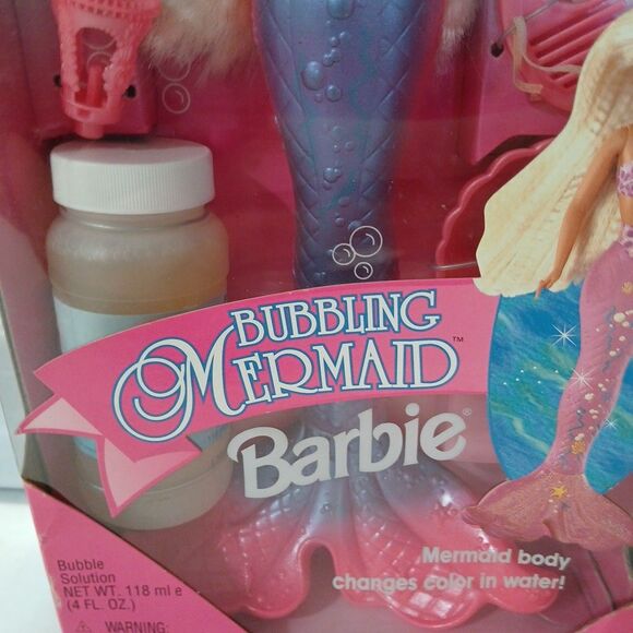 Vintage Barbie Bubbling Mermaid Doll 1996 New in Box NIB 16131 Factory Sealed - Picture 6 of 16
